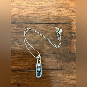 Blue crystal necklace